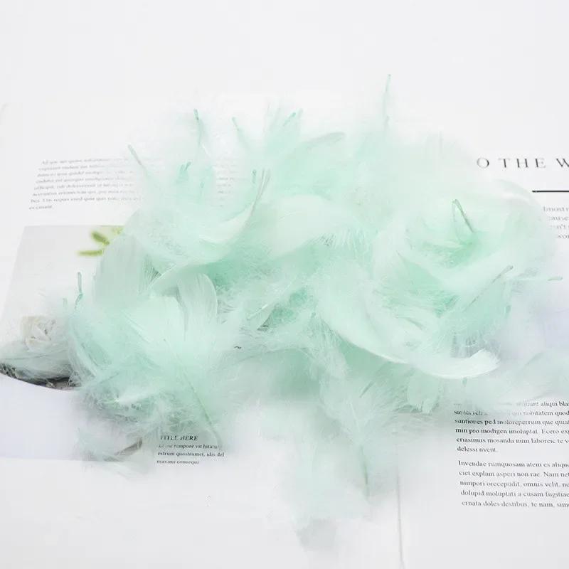 100 шт./пакет Цветные перья Материал для упаковки подарков Наполнитель для коробок Принадлежности для поделок Свадьба День рождения Декор Аксессуары 10x10