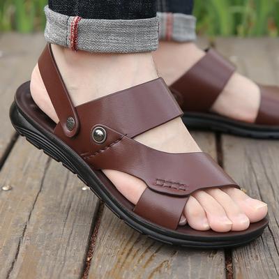 Sandals Men's 2025 Summer Soft-soled Casual Beach Shoes Men's Non-slip Dual-purpose Cool Slippers Tide