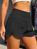 High-Waist Women's European & American Yoga Shorts – Quick-Dry, Loose-Fit, Dual-Layer Design