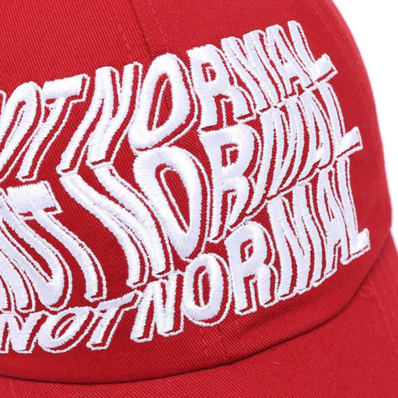ODDBALLS CLUB Not Normal Wave Ball Cap Red