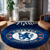 1pc C-Chelsea  Carpet, Round Rug, Comfortable, Suitable for Entryways, Living Rooms, Office, And Bedrooms, Christmas Decoration