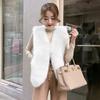 Winter Small New Collar Imitation Fox Fur Korean Version Versatile Simple Short Fur Vest Woman