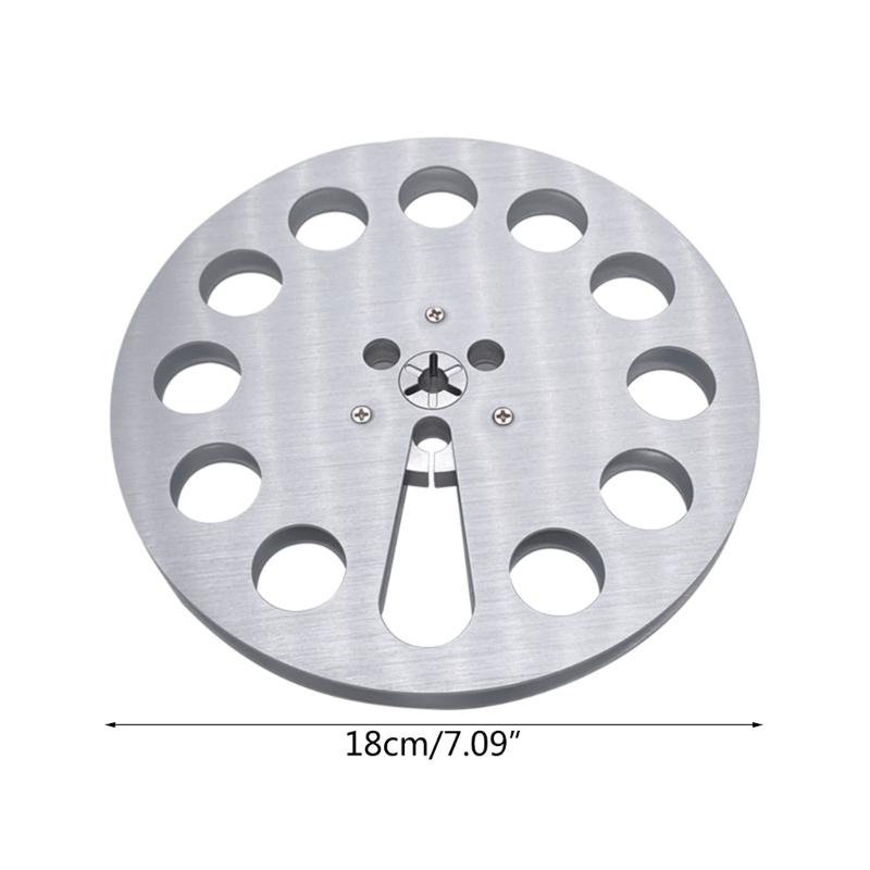 7Inches Magnetic Tape Spool Aluminum Tape Reel with 12 Holes Open Reel Audio Aluminum Takeup- Reel 7'' Multi-Color