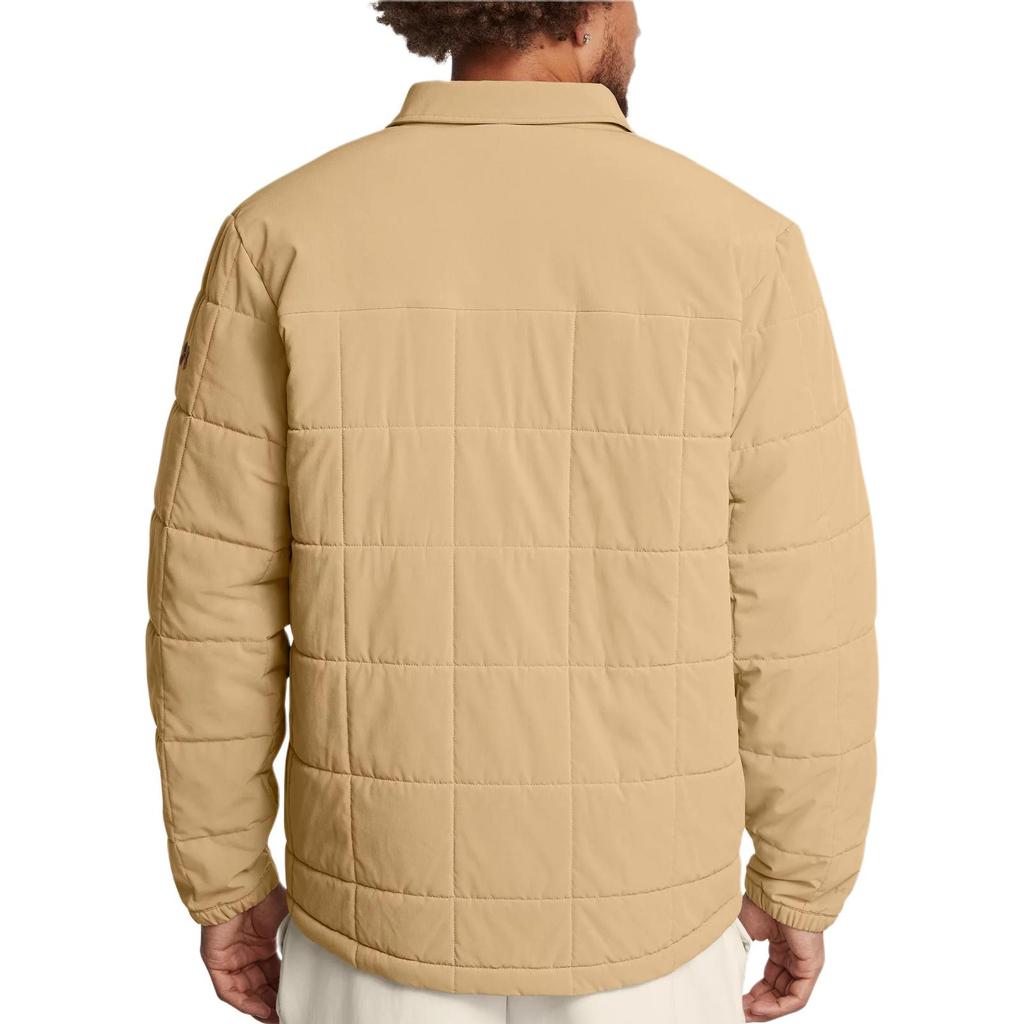 Under Armour Expanse Storm Quilted Vintage Breathable Waterproof Loose Solid Color Outdoor Casual Sports Polo Shirt Jacket Men Jacket 1387030-263