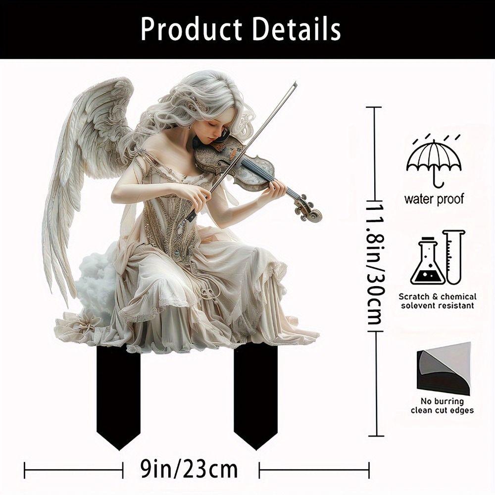 Angel Wings 2D Acrylic Decorative Ground Pile Props Ground Insertion Decorative Cards