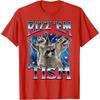 Rizz Em with The Tism Meme Autistic Raccoon Funny T-Shirt Men Crewneck Cotton Short Sleeve Male Creative Design T Shirt