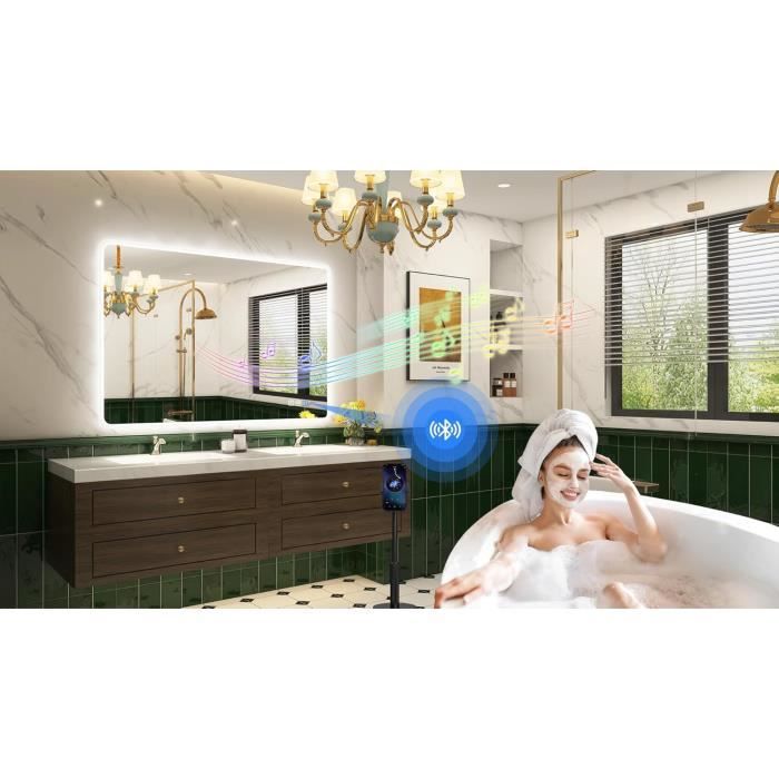 STARLEAD Miroir-Salle-de-Bain-avec-Éclairage 100x70cm