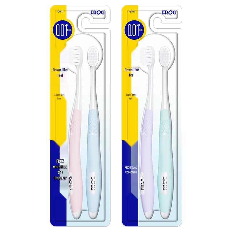 Frog Gentle Care Adult Sensitive Gum Toothbrush 4-Pack