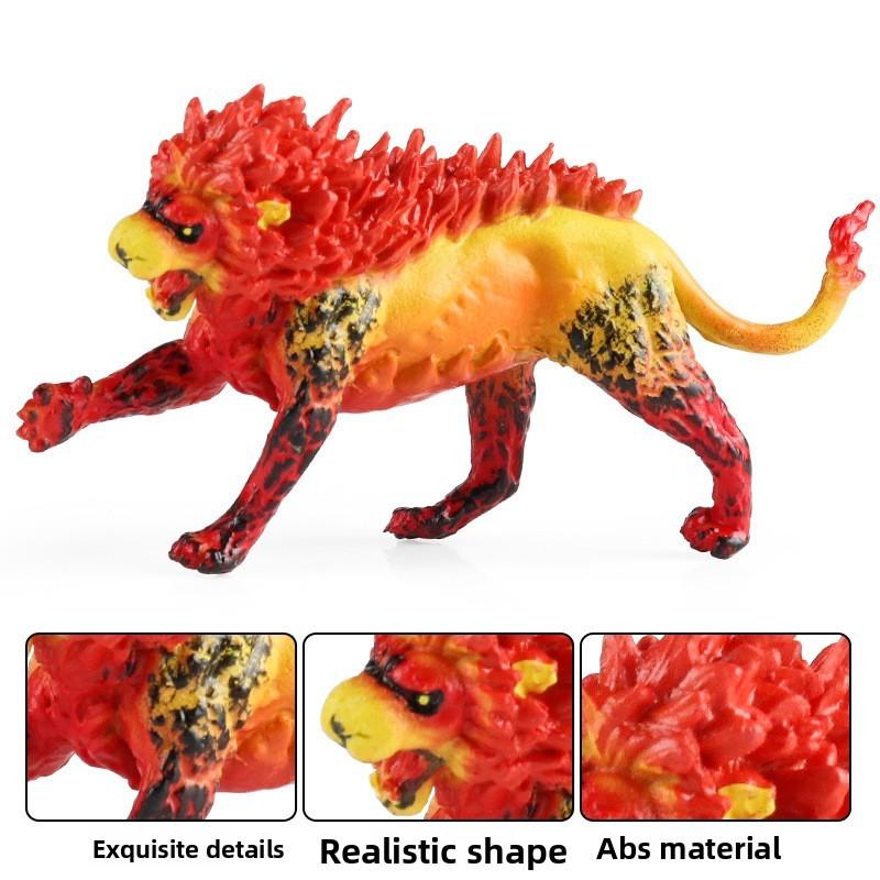 Simulation Mythical Animal Cow Monster Ice Dragon Fiery Eagle Ornament Model