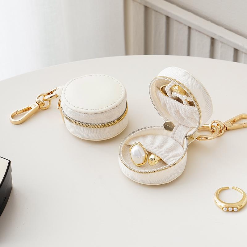 Portable Mini Jewelry Box for Travel - Holds Pendants, Earrings, Studs, Rings, and Small Ornaments