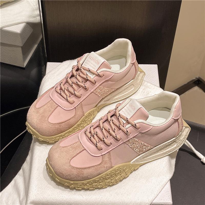 Korean Version of Foreign Trade Training Shoes Women's 2025 New Summer Breathable and Versatile Forrest Gump Shoes Platform Sports and Leisure Shoes