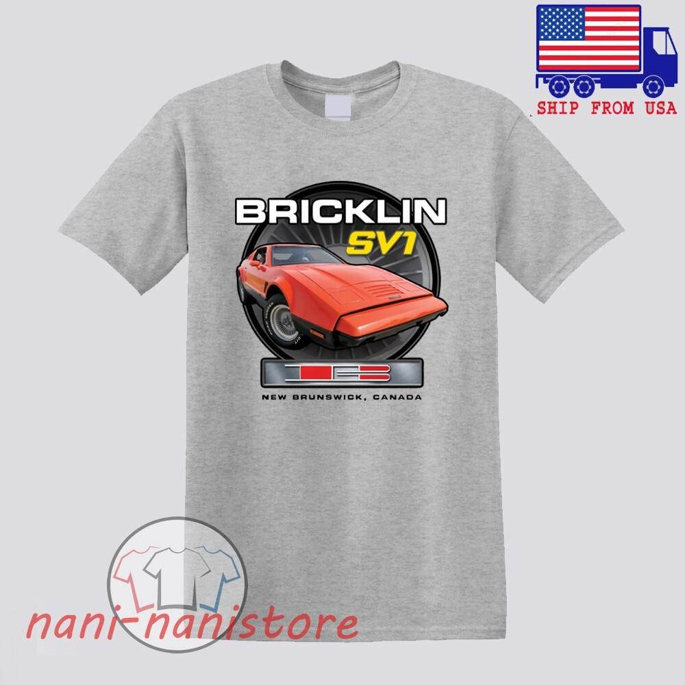 

Bricklin SV 1 Sport Car Manufacturer Men#039;s Grey Size S5XL Unisex T-Shirt XXXXL