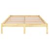 Solid Pine Wood Bed Frame 120x200 Cm