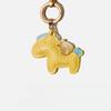 Women Leather Charms Bag Pendant KeyChain Cartoon Pony Rocking Horses Keyring Cute Animal Ornament Accessories