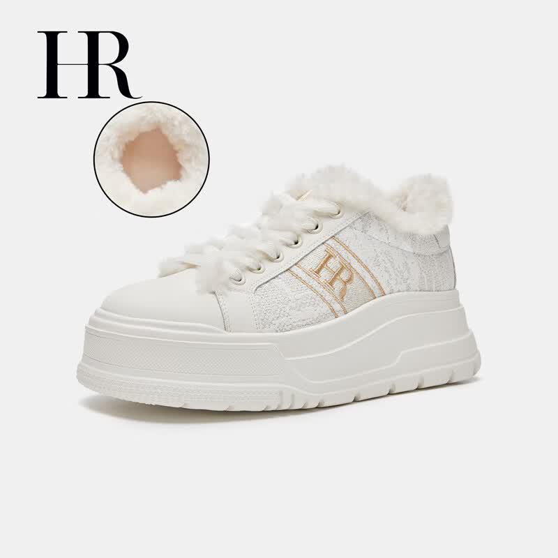 HR Helianna Women s Plush-Lined Platform Sneakers 36
