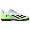 Adidas X Crazyfast.4 TF Turf PU Synthetic Leather Soccer Shoes Unisex Black White Green IE1583