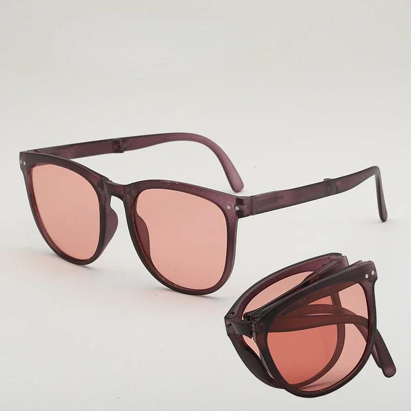 

Folding Sunglasses Women Polarized Sun Glasses Men Night Vision Driving Eyewear Portable Sunglass With Glasses Case
