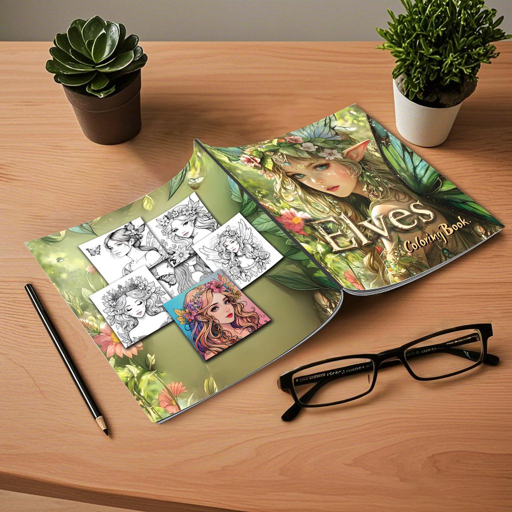 Floral Fantasy Colouring Books for Teens Adults Creative DIY Gift Color Book