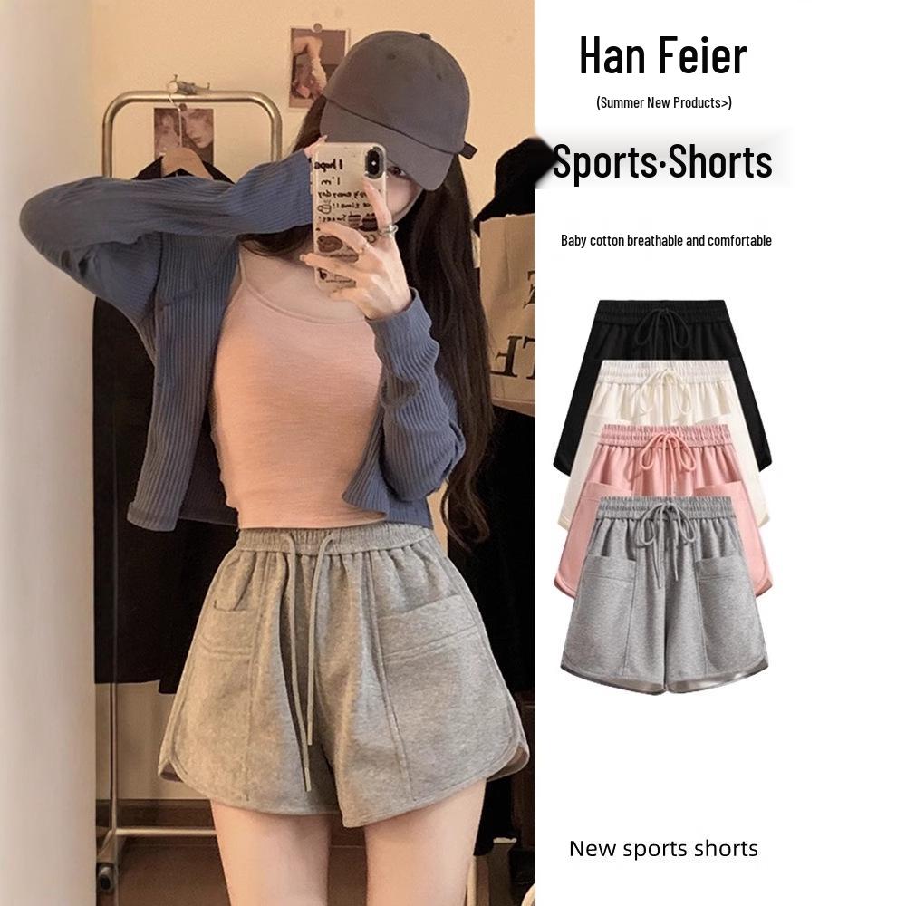 

2025 Summer High-Waist A-Line Sports Shorts for Women - Slimming Fit M (90-105 jin)