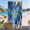 Asciugamano da Spiaggia con Stampa Leeds United Football, Asciugamano Grande Morbido ad Asciugatura Rapida per Spiaggia Campeggio Nuoto