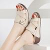 Soft-soled Non-slip Thick-soled Slope-heeled Sandals for Women's 2025 Summer Outer Wear Fashion Explosion Casual Versatile Simple Beach Shoes