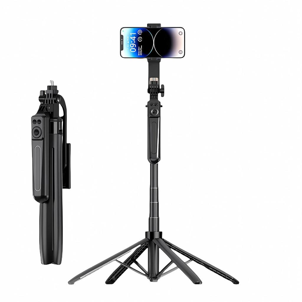 A17 Bluetooth Selfie Stick & Tripod: 1.8m Anti-shake Telescopic Phone Holder for Live Broadcasts