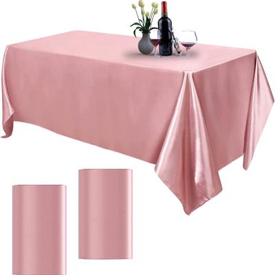 Rectangle Wedding Satin Tablecloth Light Luxury Cotton and Linen Satin Tablecloth Wedding Table Cloth Banquet Decor 147x260cm