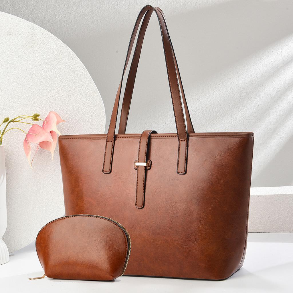 Women's bag new solid color mother and child bag texture
