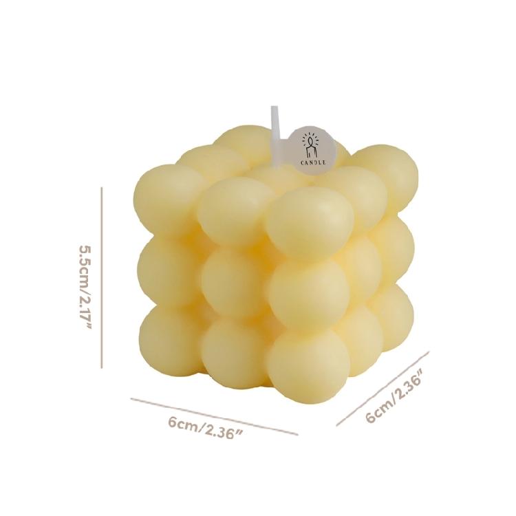 Modern Cube Scented Candle Shaped ChicHome Decor Birthday Gift for Girls