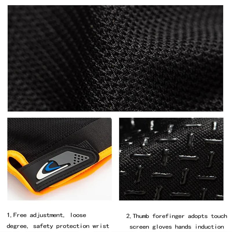 1Pair Anti-Slip Breathable Fishing Gloves Two-Finger Cut Sport Cycling Mittens for Men And Women Fashionable Outdoor Gear