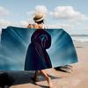 Cool H-Scream-W Microfiber Printed Beach Towel Mountain Climbing Yoga Beach Swimming Running Absorbent Soft Towel