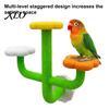 Cage Perch for Parrots Cactus Parrot Perch, Multi-Tier Textured Non-slip Standing Platform, Budgie Toys Toy, Bird Accessory Parakeets Conures