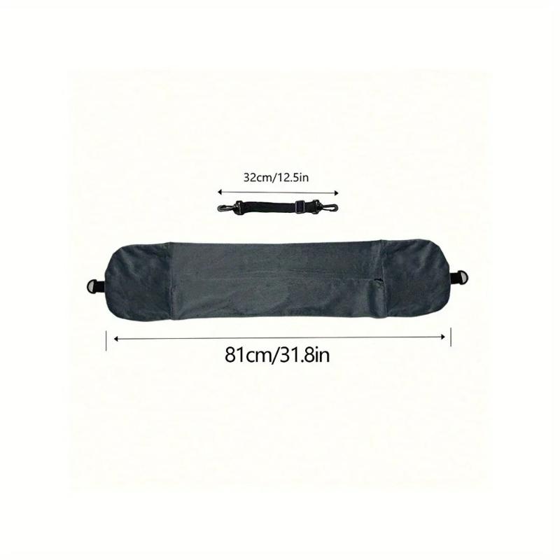 2026 New Fashion Travel Pillow With Storage Pouch, Adjustable Polyester Neck Support, Comfortable & Lightweight