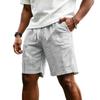 Pantaloncini a righe da uomo con coulisse in vita, casual, vestibilità ampia, a cinque tasche, sportivi, per primavera ed estate, design comodo e traspirante