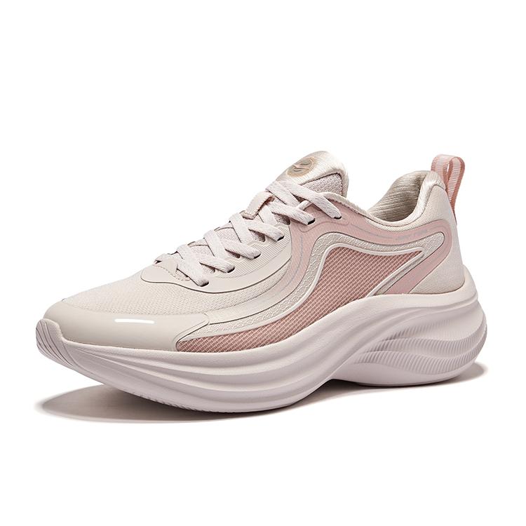 Hongxing Erke Manbo V2 Comfortable Shock Absorbing Increased Height Low Top Casual Running Shoes Women sneaker Pink Gray Clay 52125303085-103