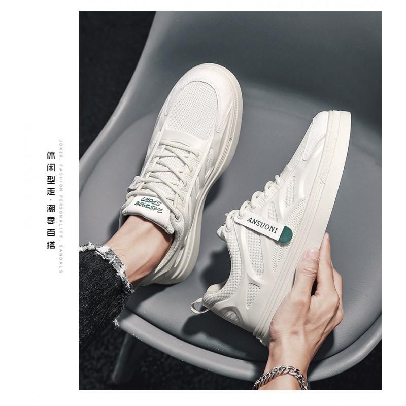 Mens Breathable Mesh Sneakers Low Top Casual Shoes Lightweight Comfortable Walking Daily Wear