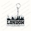 Amo Londra Regno Unito Portachiavi Accessori Borsa UK Inghilterra Britannico Big Ben Portachiavi Gioielli Fan Amici Regali