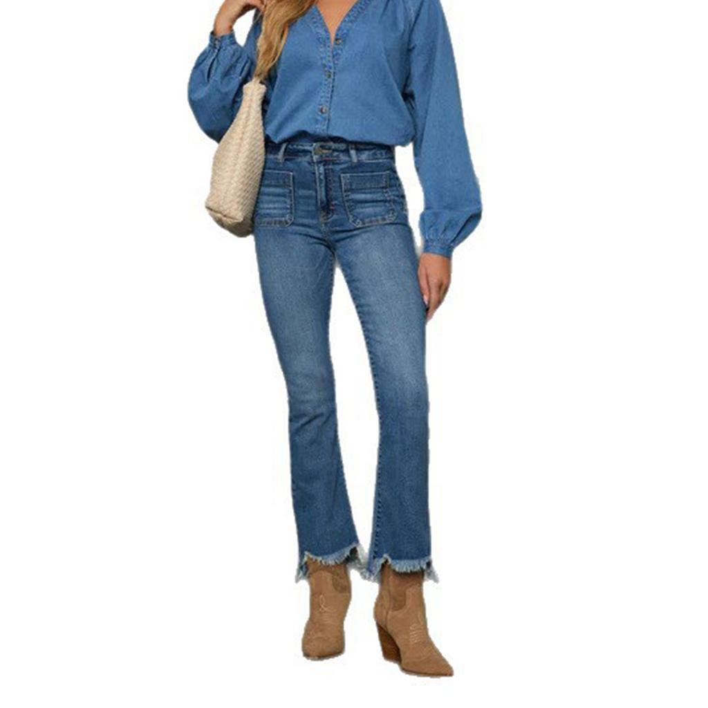 Women's High Waist Stretch Jeans Fashion Jeans