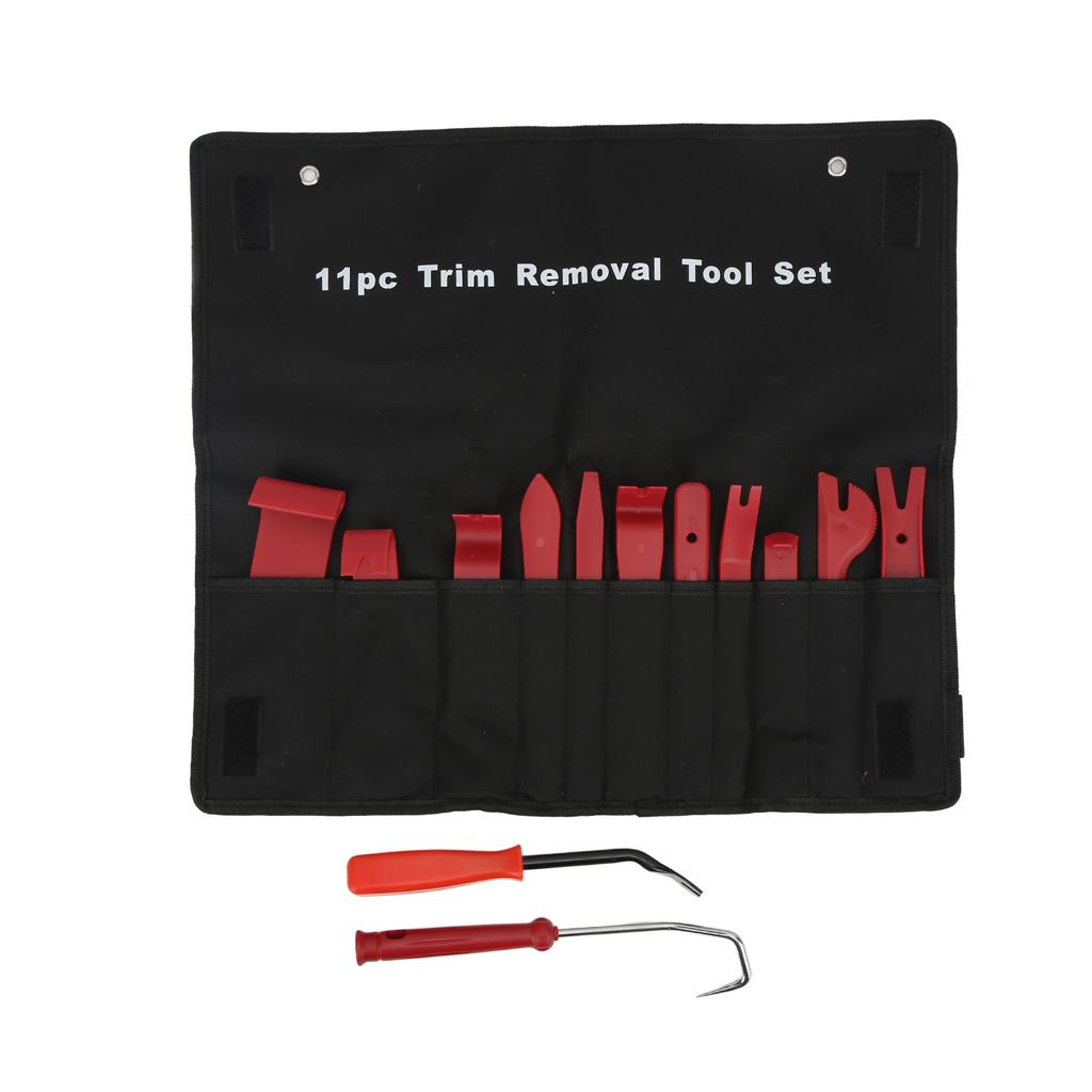 13pcs set Car Auto Trim Removal Tool Kit Red with 5in Screw Driver  Oil Seal Fastener Remover Oxford Bag