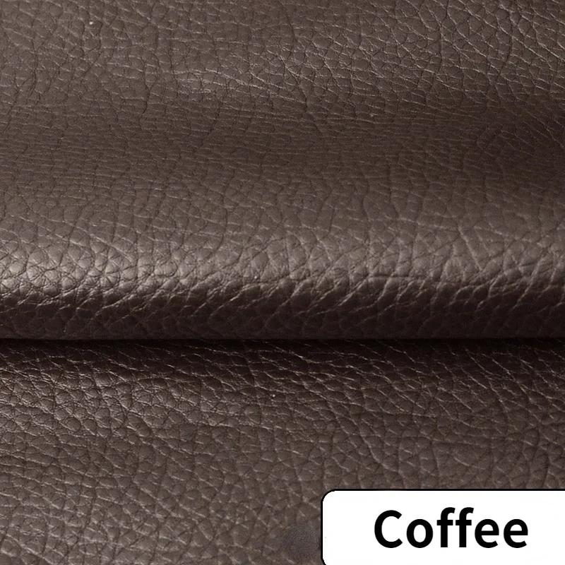 1Pc 100*140cm Litchi PU Leatherette Faux Leather Fabric Synthetic For Sewing Bow Bag Brooches Sofa Car DIY Hademade Material