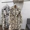 Blană de Iarnă cu Imprimeu Leopard Jachetă de Blană Femeiască Jachetă de Blană Fleece de Vizon Feminitate Palton Lung Blănos