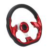 12.5 Inch Golf Cart Steering Wheel Universal 6 Holes Steering Wheel Replacement for E‑Z‑GO TXT & RXV