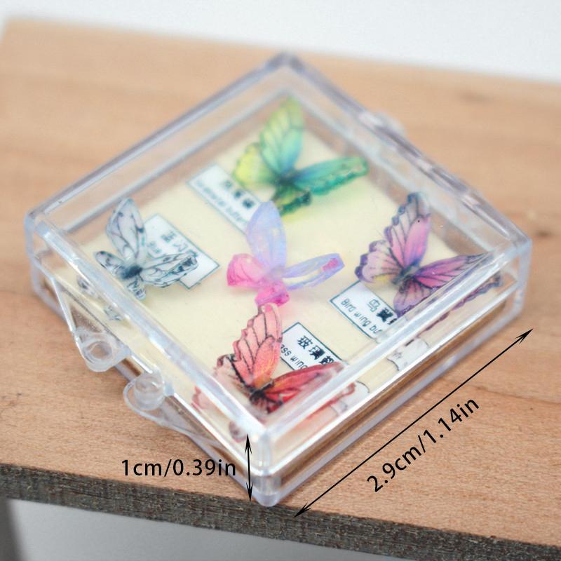 1/12 Dollhouse Simulated Butterfly Specimen Box Dollhouse Miniature Home Decoration Dolls House Accessories For Children Toys