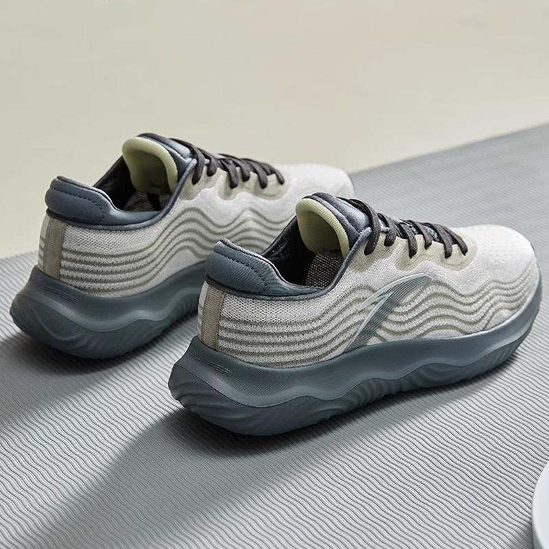 Anta Cushioning Slip Resistant Cushioning Slip Resistant Low top Training Shoes Men's Gray Green Black 112457718S-2