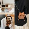 Cute Fashionable Girls Mini Chain Crossbody Bag With Bow And Letter Design In Various Colors