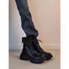 Cowhide version~ British style retro platform Martin boots women's autumn and winter 2025 new lace-up heightening thin boots short boots