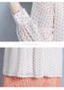 Women's 2025 Polka Dot Ruffle Long Sleeve Chiffon Shirt - New Fashionable Loose Fit Trend.