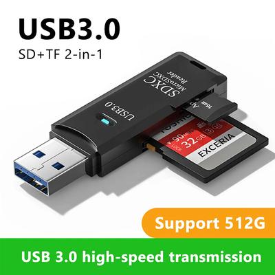 USB 3.0 Card Reader 2 In 1 Usb 2.0 To Sd Micro Sd Tf Memory Card Adapter for Mac PC Laptops Accessories Flash Drive Card Reader