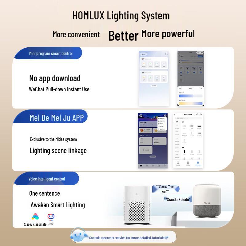 Midea Full Spectrum Eye-Protection Smart LED Ceiling Light