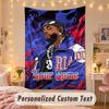 Custom Personalized Tapestry,Kendrick Lamar Print Custom Name Text Wall Art Hanging for Bedroom